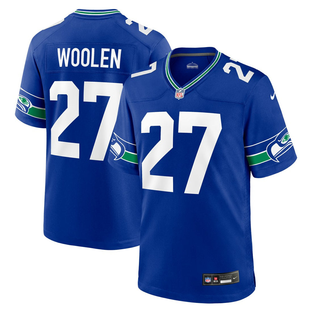 Tariq Woolen Throwback Player Game Jersey - Seattle Seahawks