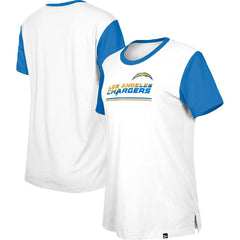 Women's Third Down Colorblock T-Shirt - Los Angeles Chargers