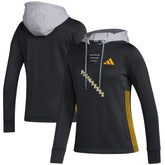 NHL Black Pittsburgh Penguins adidas Women's Refresh Skate Lace AEROREADY Pullover Hoodie