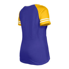 Women's Raglan Lace-Up T-Shirt - Minnesota Vikings