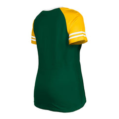 Women's Raglan Lace-Up T-Shirt - Green Bay Packers