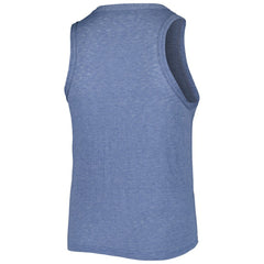 MLB Cleveland Guardians Soft as a Grape Women's Plus Size High Neck Tri-Blend Tank Top