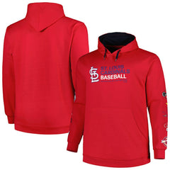 MLB St. Louis Cardinals Big & Tall Fleece Pullover Hoodie