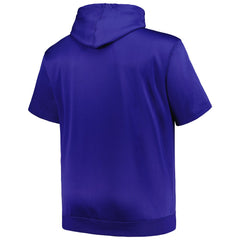 MLB New York Mets Profile Big & Tall Contrast Short Sleeve Pullover Hoodie