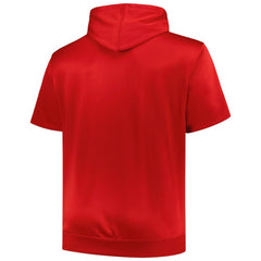 MLB St. Louis Cardinals Profile Big & Tall Contrast Short Sleeve Pullover Hoodie