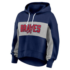 MLB Atlanta Braves Fanatics Women's Filled Stat Sheet Pullover Hoodie