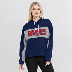 MLB Atlanta Braves Fanatics Women's Filled Stat Sheet Pullover Hoodie