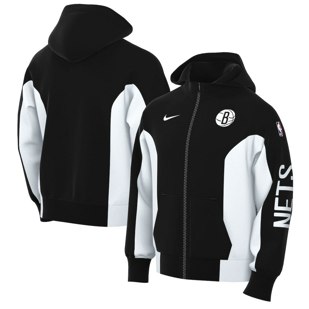 NBA Brooklyn Nets 2023/24 Authentic Showtime Full-Zip Hoodie