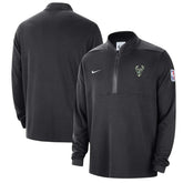NBA Milwaukee Bucks Authentic Performance Half-Zip Jacket