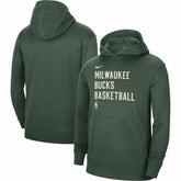 NBA Milwaukee Bucks Unisex 2023/24 Performance Spotlight On-Court Practice Pullover Hoodie