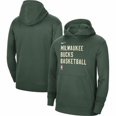 NBA Milwaukee Bucks Unisex 2023/24 Performance Spotlight On-Court Practice Pullover Hoodie