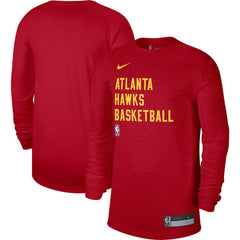 NBA Atlanta Hawks Unisex 2023/24 Legend On-Court Practice Long Sleeve T-Shirt