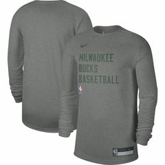NBA Milwaukee Bucks Unisex 2023/24 Legend On-Court Practice Long Sleeve T-Shirt