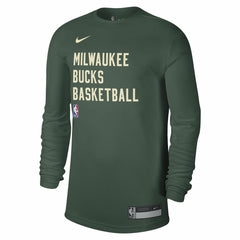 NBA Milwaukee Bucks Unisex 2023/24 Legend On-Court Practice Long Sleeve T-Shirt