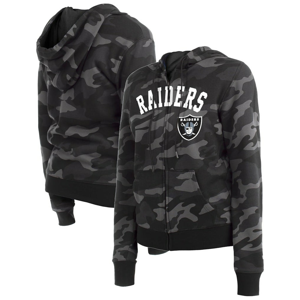 Women's Camo Full-Zip Hoodie - Las Vegas Raiders