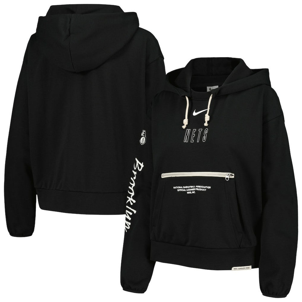 NBA Brooklyn Nets Women's Courtside Standard Issue Performance Pullover Hoodie