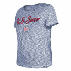USWNT 5th & Ocean by New Era Women's Active Space Dye Jersey T-Shirt - New Era Navy