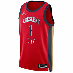 NBA Zion Williamson New Orleans Pelicans Jordan Brand Unisex Swingman Jersey