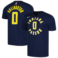 NBA Tyrese Haliburton Indiana Pacers Icon 2022/23 Name & Number T-Shirt
