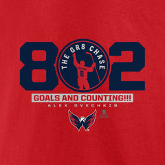 NHL Red Alexander Ovechkin Washington Capitals Fanatics The Gr8 Chase T-Shirt