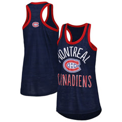NHL Navy Montreal Canadiens G-III 4Her by Carl Banks Women's First Base Racerback Scoop Neck Tank Top