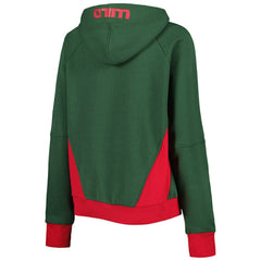 NHL Green Minnesota Wild Starter Women's Wishbone Half-Zip Hoodie