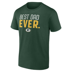 Best Dad Ever Team T-Shirt - Green Bay Packers
