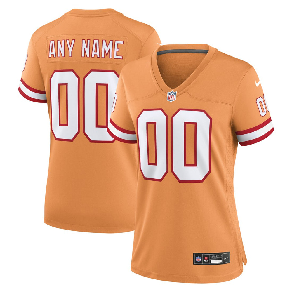 Women's Custom Throwback Game Jersey - Tampa Bay Buccaneers