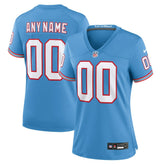 Women's Oilers Throwback Custom Game Jersey - Tennessee Titans