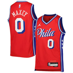 NBA Tyrese Maxey Philadelphia 76ers Jordan Brand Youth Swingman Jersey