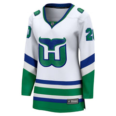 NHL White Sebastian Aho Carolina Hurricanes Fanatics Women's Throwback Breakaway Jersey