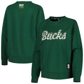 NBA Milwaukee Bucks DKNY Sport Women's Regina Raglan Pullover Sweatshirt