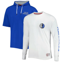 NBA Dallas Mavericks Tommy Jeans Matthew 2-In-1 T-Shirt & Hoodie Combo Set sale