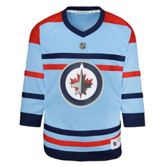 NHL Light Blue Winnipeg Jets Youth Anniversary Replica Jersey