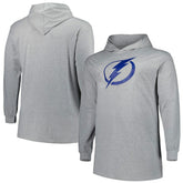 NHL Heather Gray Tampa Bay Lightning Big & Tall Pullover Hoodie