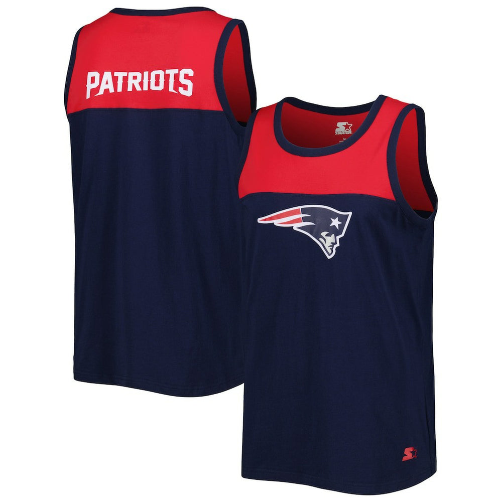 Starter Logo Touchdown Fashion Tank Top - New England Patriots