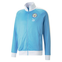 Manchester City ftblHeritage T7 Raglan Full-Zip Track Jacket - Puma Sky Blue