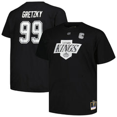 NHL Black Wayne Gretzky Los Angeles Kings Mitchell & Ness Big & Tall Name & Number T-Shirt
