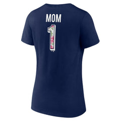 MLB Boston Red Sox Women's Team Logo Mother's Day V-Neck T-Shirt