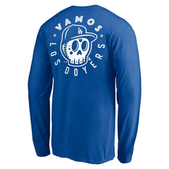MLB Los Angeles Dodgers Team Hometown Collection Sugar Skull Long Sleeve T-Shirt