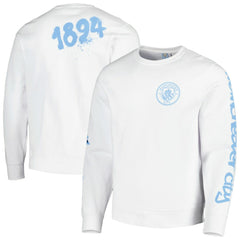 Manchester City Graffiti Pullover Sweatshirt - White