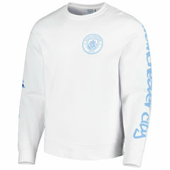 Manchester City Graffiti Pullover Sweatshirt - White