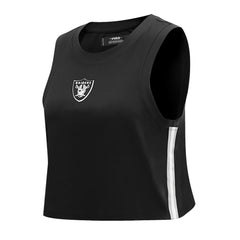 Pro Standard Women's Ombre Wordmark Classic Cropped Tank Top - Las Vegas Raiders