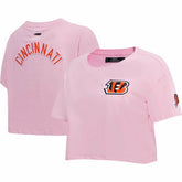 Pro Standard Women's Cropped Boxy T-Shirt - Cincinnati Bengals