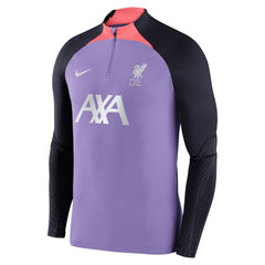 Liverpool Strike Drill 2023/24 Performance Quarter-Zip Long Sleeve Top - Nike Purple