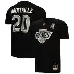 NHL Black Luc Robitaille Los Angeles Kings Mitchell & Ness Name & Number T-Shirt