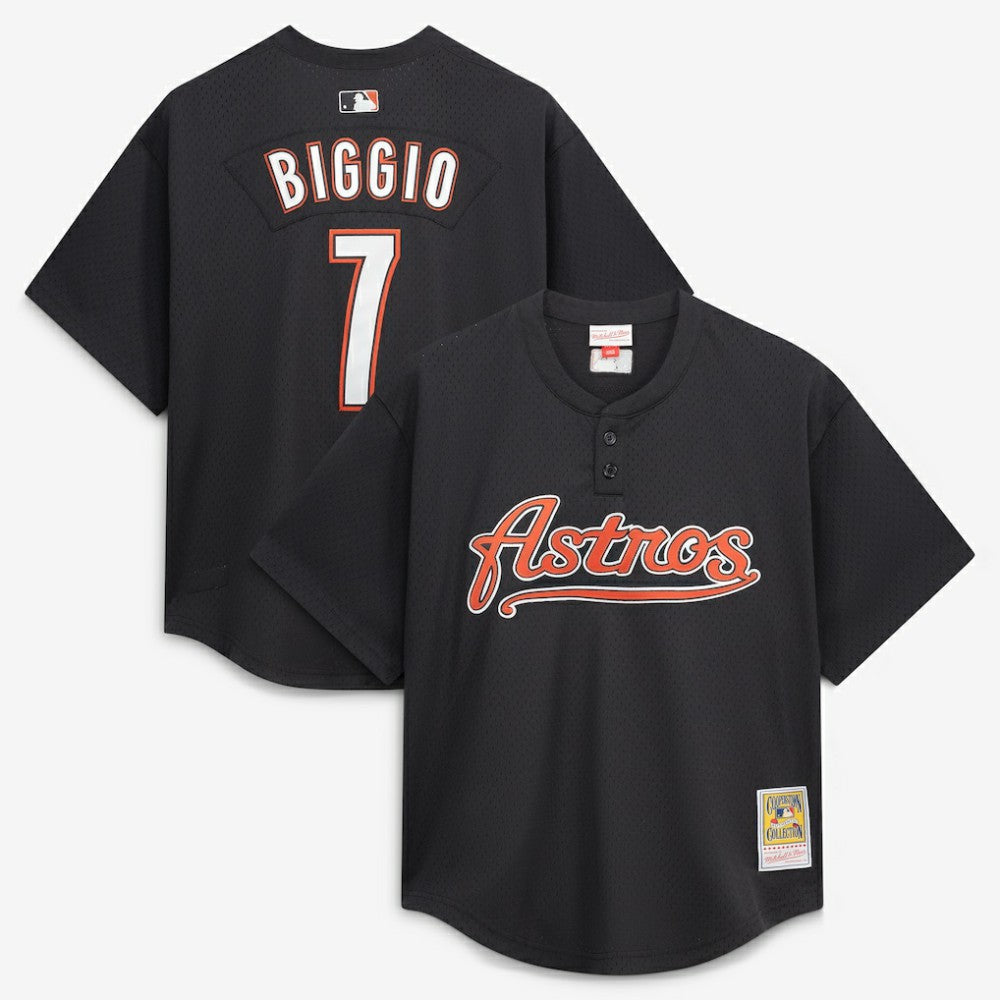 MLB Craig Biggio Houston Astros Mitchell & Ness Authentic Batting Practice Jersey
