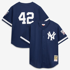 MLB Mariano Rivera New York Yankees Mitchell & Ness Cooperstown Collection Mesh Batting Practice Button-Up Jersey