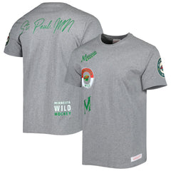 NHL Heather Gray Minnesota Wild Mitchell & Ness City Collection T-Shirt