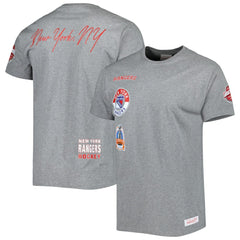 NHL Heather Gray New York Rangers Mitchell & Ness City Collection T-Shirt